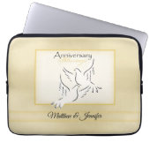 Aangepaste naam, weduwschap Jubileum zegeningen Laptop Sleeve (Voorkant)