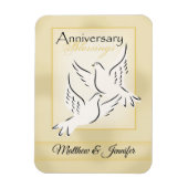 Aangepaste naam, weduwschap Jubileum zegeningen Magneet (Verticaal)