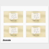 Aangepaste naam, weduwschap Jubileum zegeningen Rechthoekige Sticker (Vel)