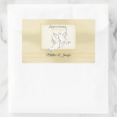 Aangepaste naam, weduwschap Jubileum zegeningen Rechthoekige Sticker (Tas)