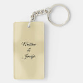 Aangepaste naam, weduwschap Jubileum zegeningen Sleutelhanger (achterkant)