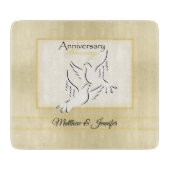 Aangepaste naam, weduwschap Jubileum zegeningen Snijplank (Voorkant)