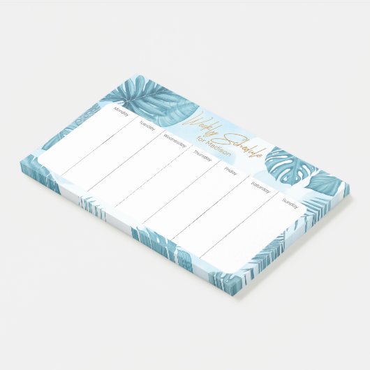Aangepaste naam Weekly Planner Post-it® Notes (Schuin)