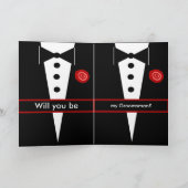 Aangepaste naam wees mijn bruidsjonker (Binnen)