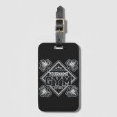 Aangepaste naam Weightlift Home Crossfit Gym Bagagelabel (Voorkant (verticaal))