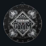 Aangepaste naam Weightlift Home Crossfit Gym Dartbord<br><div class="desc">De persoonlijke Gym van het Huis van de Trainer van de Geschiktheid van de NAAM van de Aangepaste - pas met jouw naam of de Tekst van de Douane aan!</div>