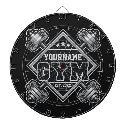 Aangepaste naam Weightlift Home Crossfit Gym Dartbord (Voorkant)
