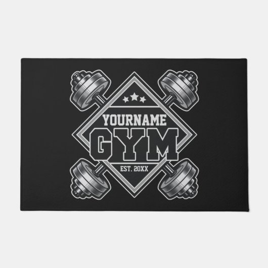 Aangepaste naam Weightlift Home Crossfit Gym Deurmat (Voorkant)