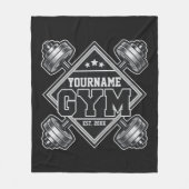 Aangepaste naam Weightlift Home Crossfit Gym Fleece Deken (Voorkant)