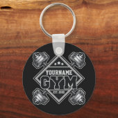 Aangepaste naam Weightlift Home Crossfit Gym Sleutelhanger (Voorkant)