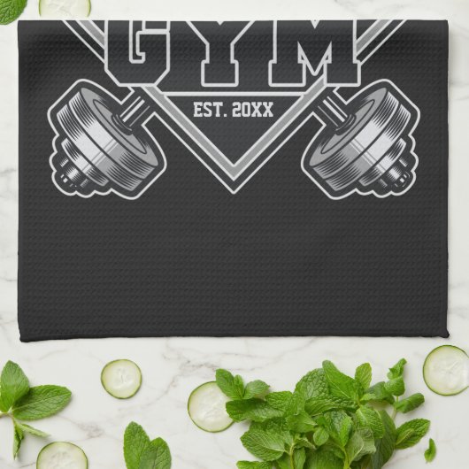 Aangepaste naam Weightlift Home Crossfit Gym Theedoek (Gevouwen)