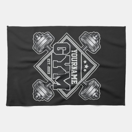 Aangepaste naam Weightlift Home Crossfit Gym Theedoek (Horizontaal)