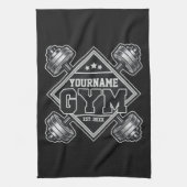 Aangepaste naam Weightlift Home Crossfit Gym Theedoek (Verticaal)