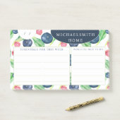 Aangepaste Naam Wekelijkse Takenlijst Post-it® Notes (Op bureau)