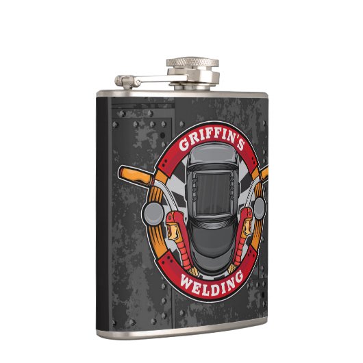 Aangepaste naam Welder Metal Fabricator Weldequate Heupfles (Rechts)