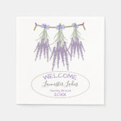 Aangepaste naam welkome droogleggerbundels Brunch Servet (Voorkant)