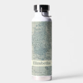 Aangepaste naam  Wereldkaart reizen Waterfles (Links)