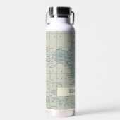 Aangepaste naam  Wereldkaart reizen Waterfles (Voorkant)