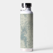 Aangepaste naam  Wereldkaart reizen Waterfles (Rechts)