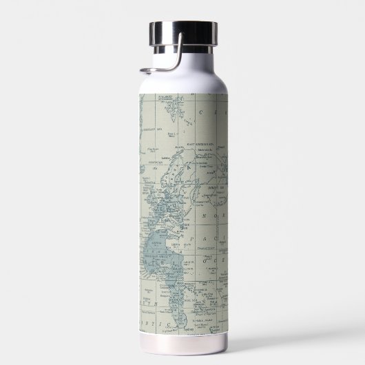 Aangepaste naam Wereldkaart reizen Waterfles (Rechts)