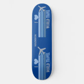 Aangepaste naam wereldreis persoonlijk skateboard (Voorkant)