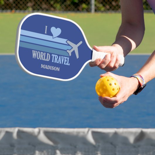 Aangepaste naam wereldreis pickleball paddle (Insitu)