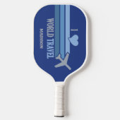 Aangepaste naam wereldreis pickleball paddle (Achterkant)