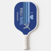 Aangepaste naam wereldreis pickleball paddle (Voorkant)