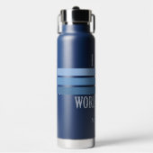Aangepaste naam wereldreis waterfles (Voorkant)