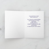 Aangepaste naam werknemer 25 jaar werkjubileum kaart (Binnen)