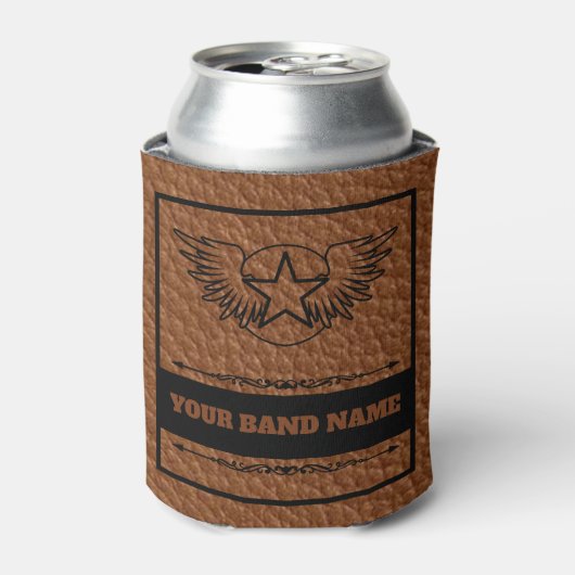 Aangepaste naam Westerne muziek voor Merch Rock La Blikjeskoeler (Blikje Voorkant)