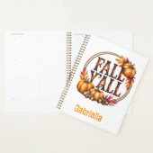 Aangepaste naam westerse herfstthema planner (Display)
