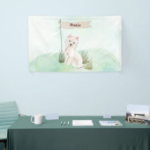 Aangepaste naam Westie Pet Dog Spandoek (Beurs)