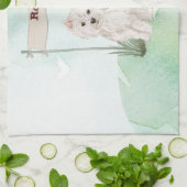 Aangepaste naam Westie Pet Dog Theedoek (Gevouwen)