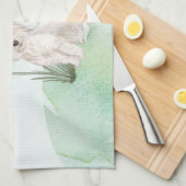 Aangepaste naam Westie Pet Dog Theedoek (Quarter Fold)