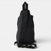 Aangepaste naam Whales Patroon Sling Bag (Achterkant)