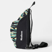 Aangepaste naam Whales Patroon Sling Bag (Rechts)