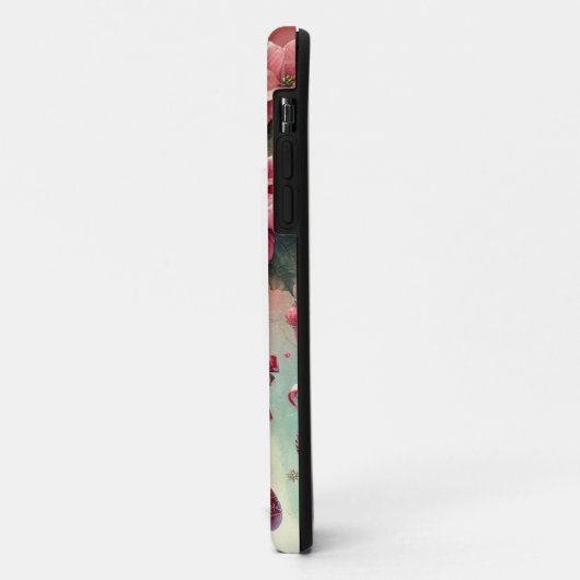 Aangepaste naam Whimsical Poinsettia Christmas Bau Case-Mate iPhone Case (Achterkant/links)