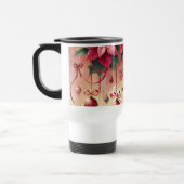 Aangepaste naam Whimsical Poinsettia Christmas Bau Reisbeker (Links)