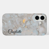 Aangepaste naam White Crystal Case-Mate iPhone Case (Achterkant (horizontaal))
