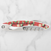 Aangepaste naam wijn en sushi Red Kurkentrekker (Voorkant)