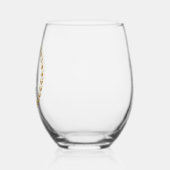 Aangepaste naam wijnglas zonder voet (Links)