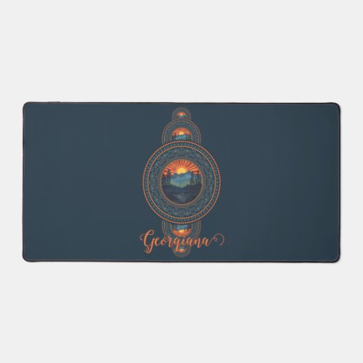 Aangepaste Naam  Wildernis Siermandala Bureaumat (Voorkant)