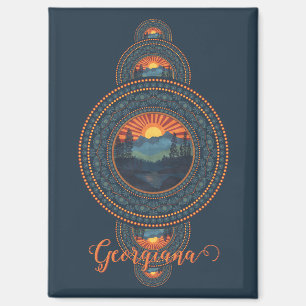 Aangepaste Naam  Wildernis Siermandala Magneet