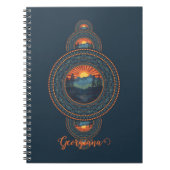 Aangepaste Naam  Wildernis Siermandala Notitieboek (Voorkant)