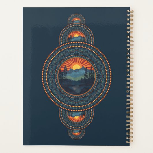 Aangepaste Naam  Wildernis Siermandala Planner (Achterkant)