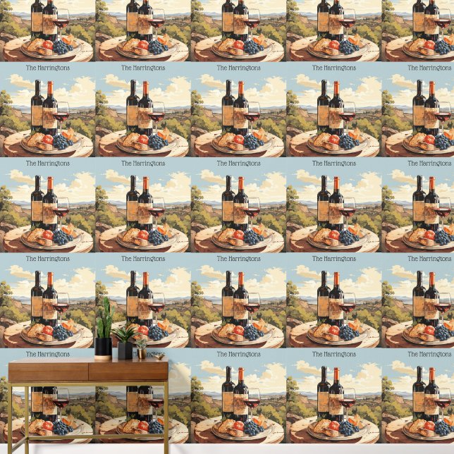 Aangepaste naam Wine Lover's Behang (Hal)