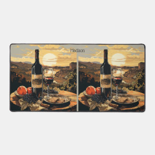 Aangepaste naam Wine Lover's Bureaumat