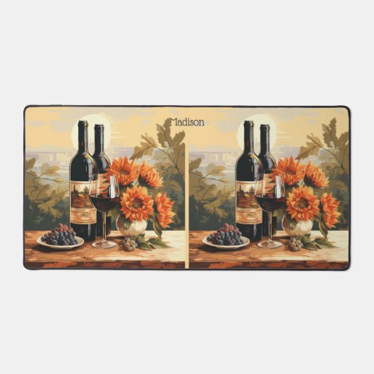 Aangepaste naam Wine Lover's Bureaumat (Voorkant)