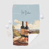 Aangepaste naam Wine Lover's Golfhanddoek (Insitu)